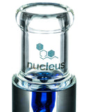 Nucleus Glycerin Coil w/ Colored Inline Perc Water Pipe - Flared Mouthpiece