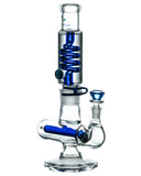 Nucleus Glycerin Coil w/ Colored Inline Perc Water Pipe - Right View