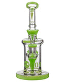 Icon Glass Alien Head Perc Water Pipe - Front View