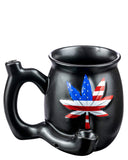 Roast & Toast Cannabis Leaf Pipe Mug