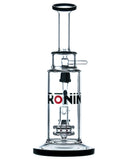 Ronin Glass "Bun'ei" Double Disc Perc Water Pipe - Rear View