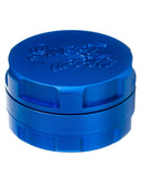 Blue 3-Piece Large Radial Teeth Aluminum Grinder