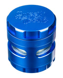 Blue 4-Piece Large Radial Teeth Aluminum Grinder