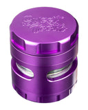 Purple 4-Piece Large Radial Teeth Aluminum Grinder